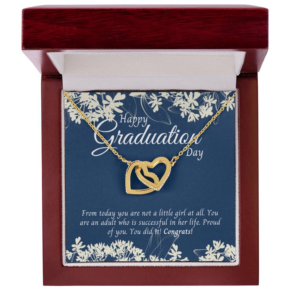 Gifts For Graduation Interlocking Hearts Necklace