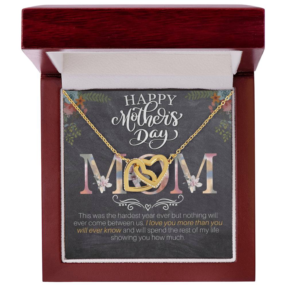 Happy Mother'S Day Gift Set Interlocking Hearts Necklace