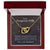 To My Gorgeous Wife - Interlocking Hearts Necklace