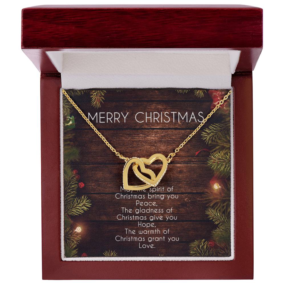 Everlasting Love Necklace Gift For Girlfriend Anniversary Gift For Wife Christmas Girlfriend Necklace Gf Gift From Boyfriend Interlocking Hearts Necklace