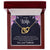 To My Wife - I Love You Forever Interlocking Hearts Necklace