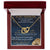 To My Daughter Interlocking Hearts Necklace Message Card