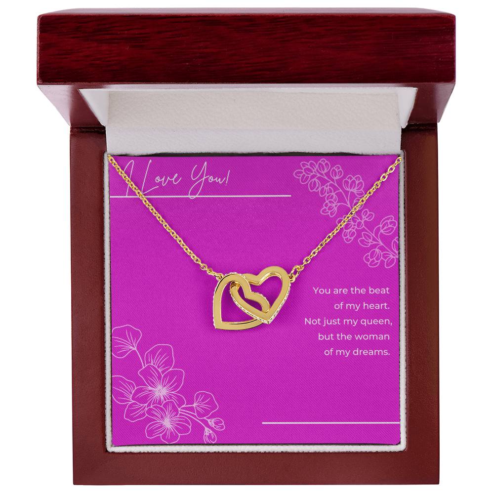 I Love You Linked Hearts Necklace Gift For Wife Interlocking Hearts Necklace