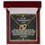 To My Unbiological Sister - Interlocking Hearts Necklace - Eudora Collection