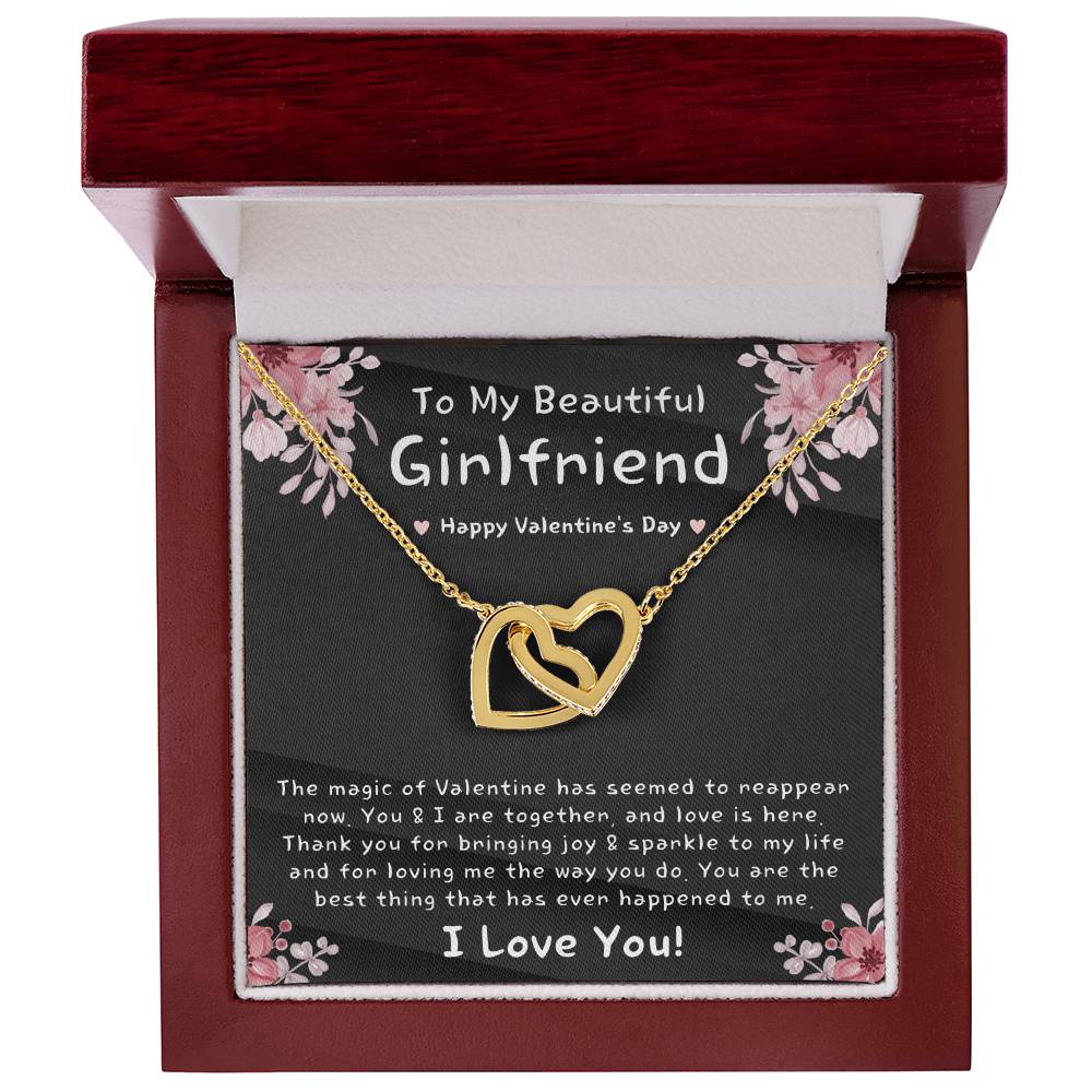 Valentine'S Day Gift For Girlfriend Girlfriend Gift Necklace Gift For Girlfriend Unique Valentine'S Day Gift For Her Jewelry Gift Interlocking Hearts Necklace
