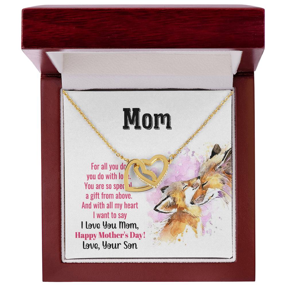 Gift For Mom - Mom You Are So Special Interlocking Hearts Necklace