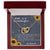 To My Granddaughter Interlocking Hearts Necklace Message Card