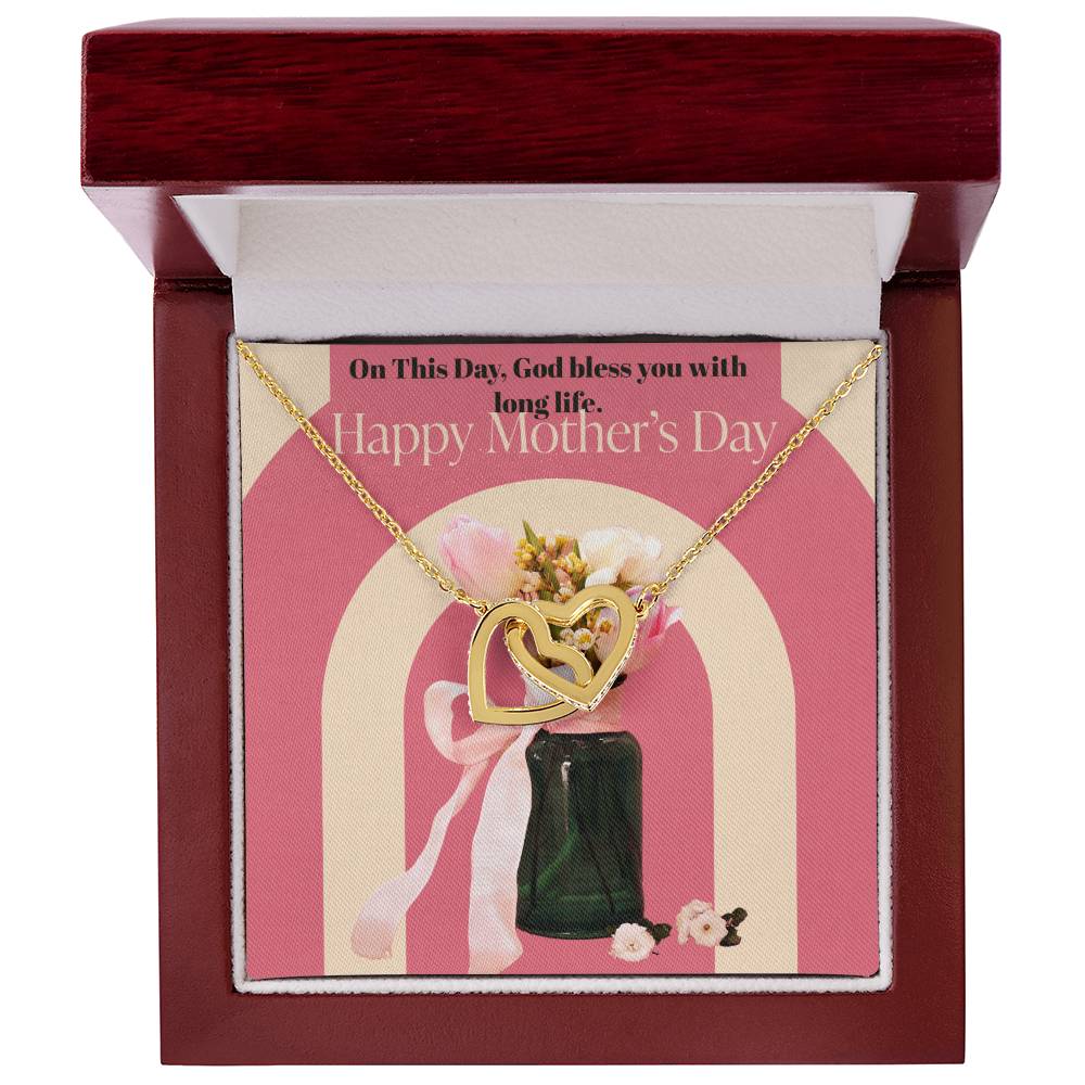 Happy Mother'S Dayike Mens Production Interlocking Hearts Necklace