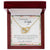 To My Beautiful Wife When I Tell You I Love You - Leaf Interlocking Hearts Necklace