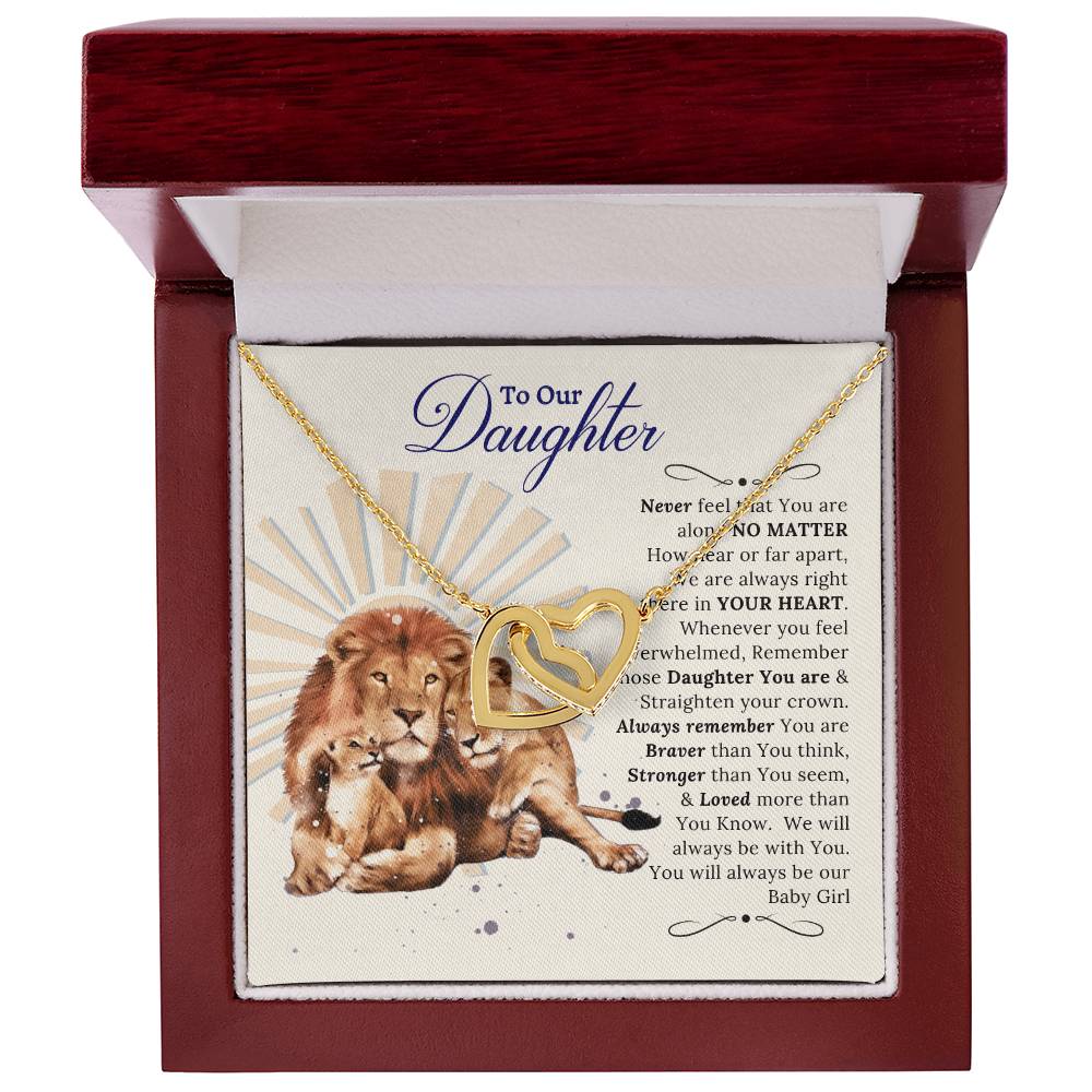 In Your Heart Necklace Gift For Daughter Interlocking Hearts Necklace