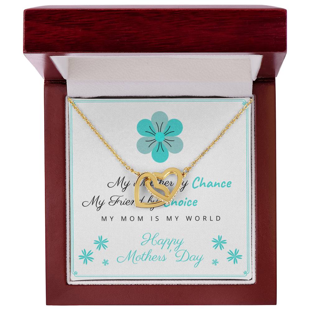 I Love You Mom 1 - Spark Romance With This Necklace Interlocking Hearts Necklace