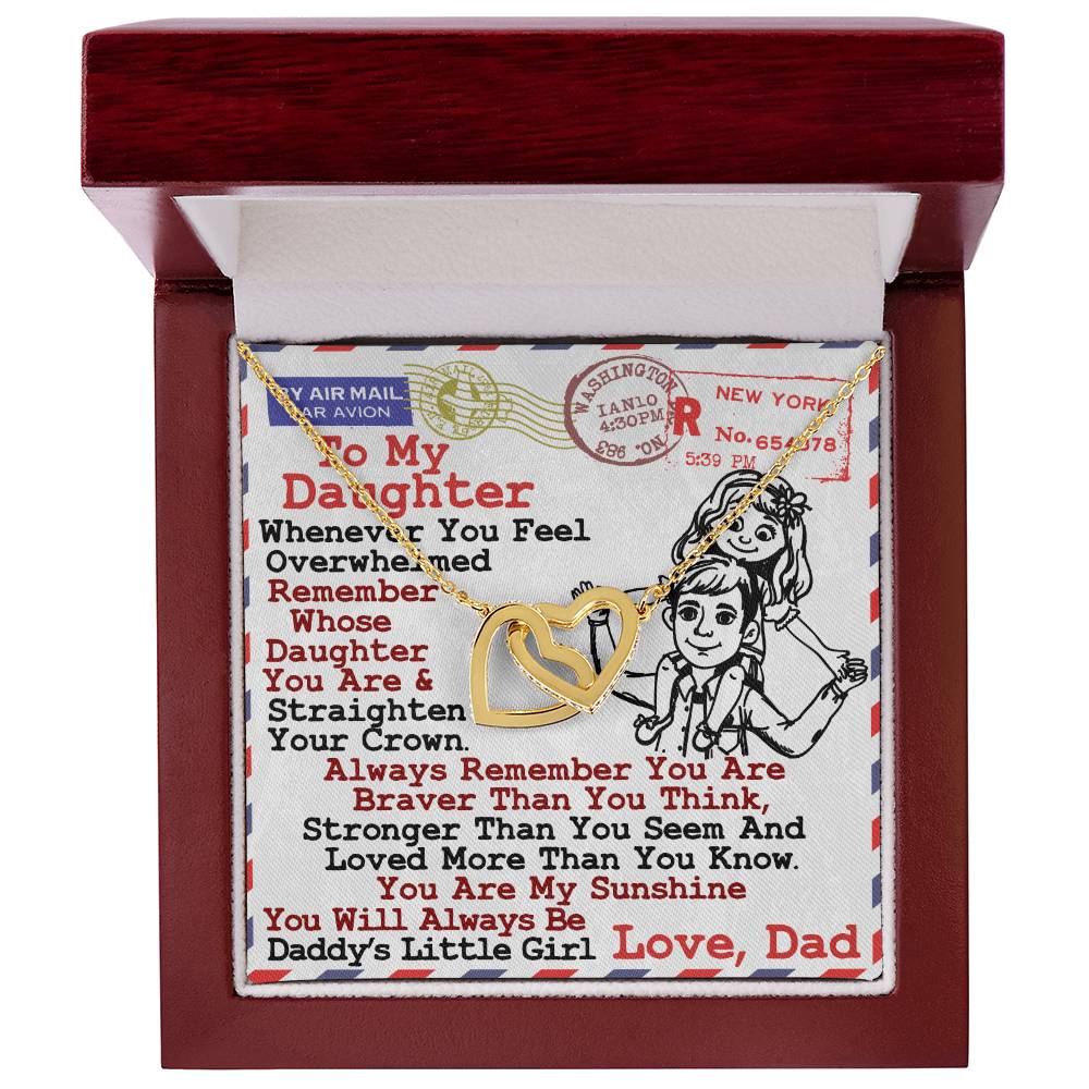 Gift For Daughter - Interlocking Heart Necklace Interlocking Hearts Necklace