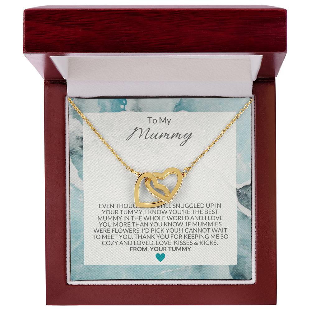 To My Mummy Necklace Interlocking Hearts Necklace