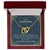 May Your Love Never Die - Granddaughter Wedding Gift Interlocking Hearts Necklace
