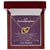 To My Granddaughter - Filled With Love - Necklace Interlocking Hearts Necklace