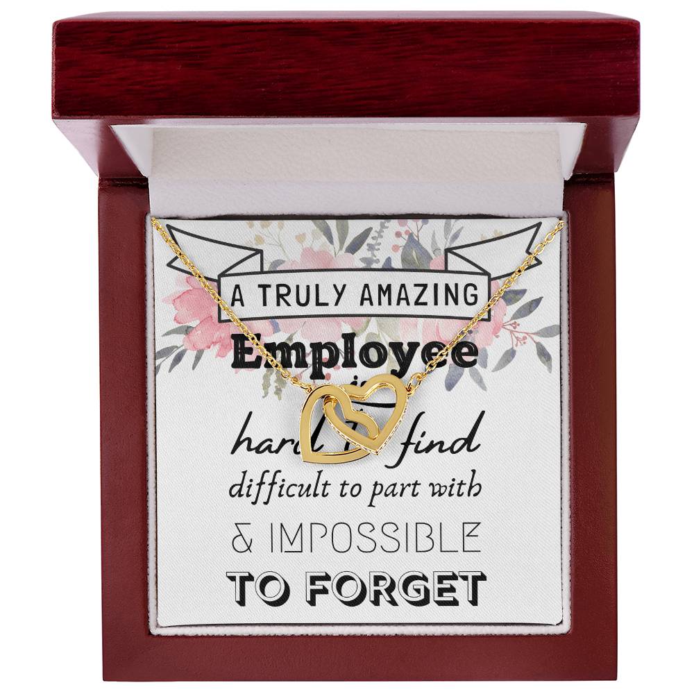 Gift For Employee Employee Appreciation Gift A Truly Amazing Employee Gift Interlocking Hearts Necklace