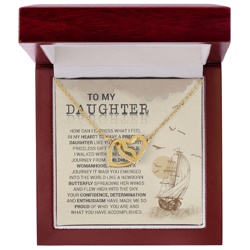 Butterfly - Interlocking Hearts Interlocking Hearts Necklace