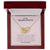 To My Granddaughter - Love Grandma - Interlocking Heart Necklace Interlocking Hearts Necklace