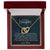 To My Daughter - Unique Heart Bonding Necklace Gift Set Interlocking Hearts Necklace