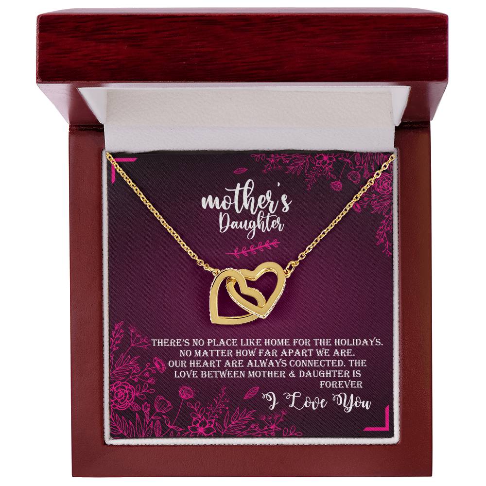 Mother & Daughter - Love Forever Interlocking Hearts Necklace