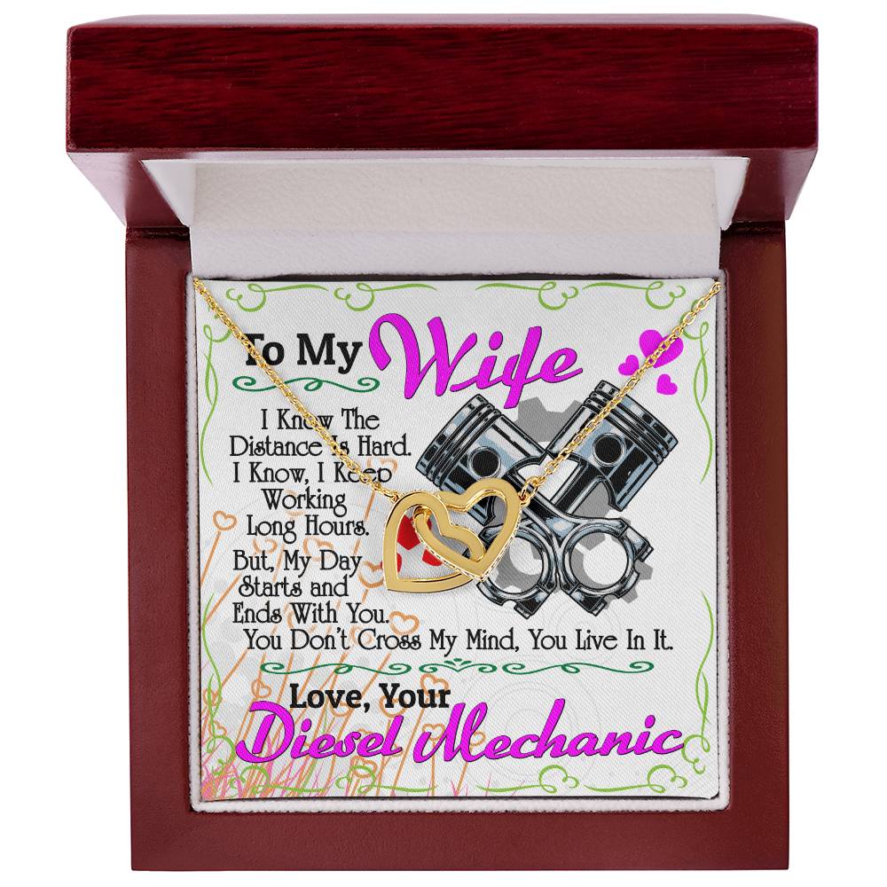 Diesel Mechanic'S Wife - Interlocking Heart Necklace Interlocking Hearts Necklace