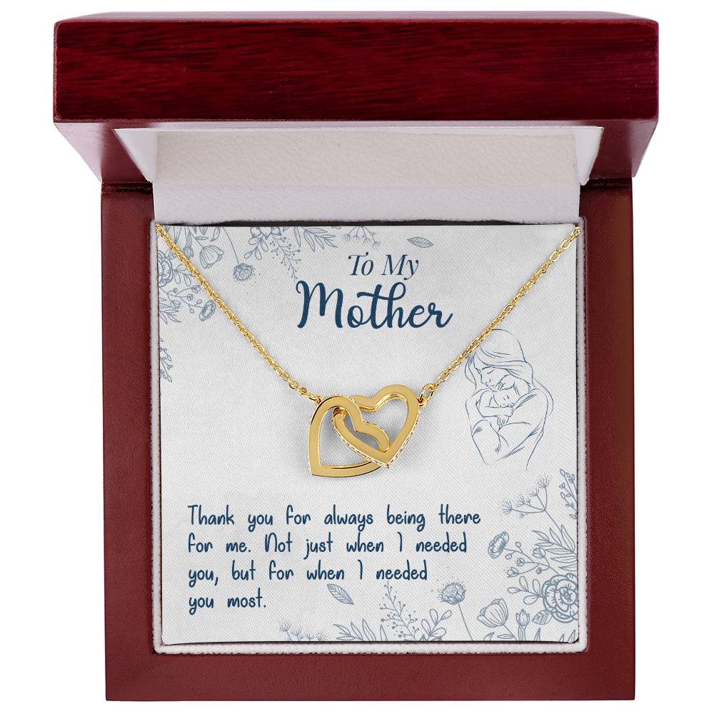 Mothers Day Gift From Daughter Son - Mother Necklace Gifts For Mom Mom Necklace Interlocking Hearts Interlocking Hearts Necklace