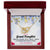 To My Granddaughter - Together Forever Necklace Interlocking Hearts Necklace