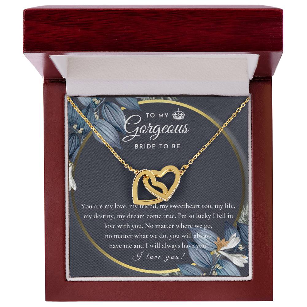 Engagement Gift For Bride To Be Future Wife Necklace Bride To Be Necklace Gift For Bride Sentimental Gift For Future Bride From Groom Fiance Gift For Her Interlocking Hearts Necklace