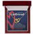God Saved Me For You - Interlocked Hearts Necklace For Girlfriend Interlocking Hearts Necklace