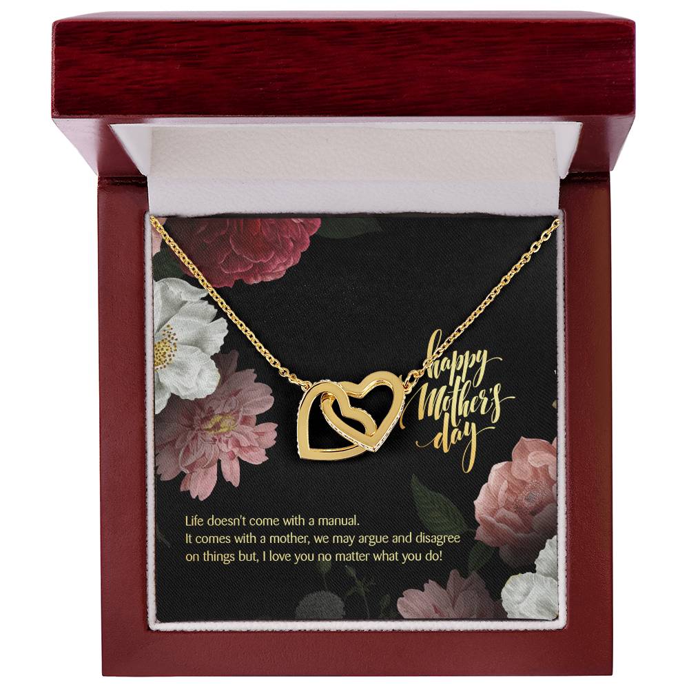 Thank You For Being In My Life! Mother'S Day Edition - Interlocking Hearts Necklace