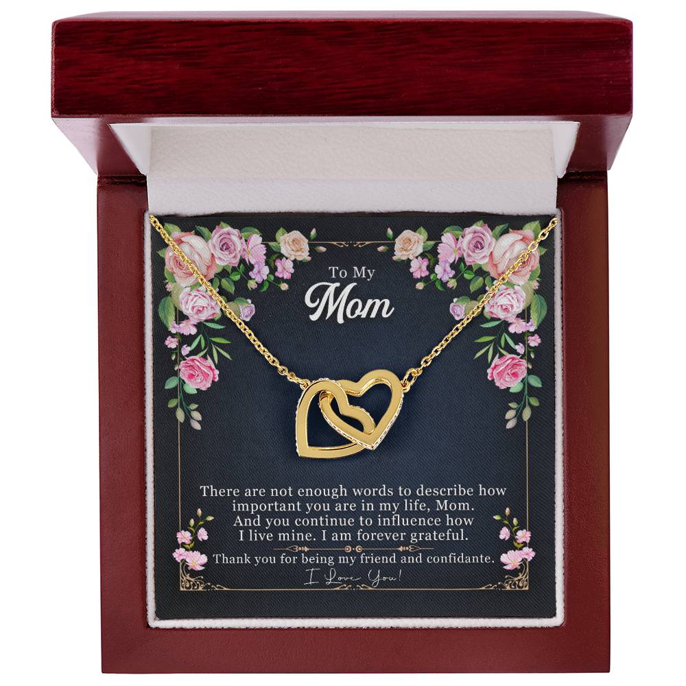 Mother'S Day Unique Gift - Interlocked Hearts Necklace Interlocking Hearts Necklace
