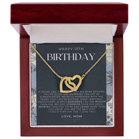 Gift For 13 Year Old Girl Gifts 13Th Birthday Girl 13Th Birthday Gift Thirteenth Birthday Necklace Teen Birthday Gift Official Teenager Interlocking Hearts Necklace