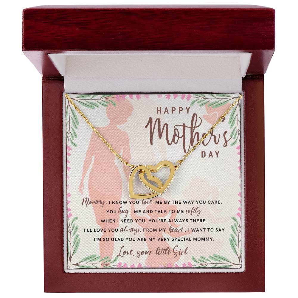 Interlocked Hearts Necklace - Happy Mother´S Day Interlocking Hearts Necklace