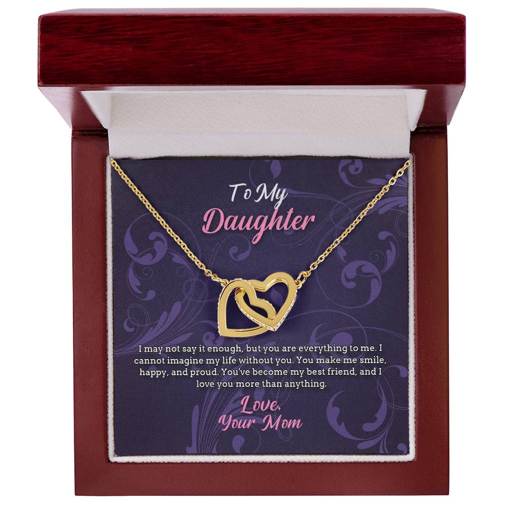 Interlocked Hearts Necklace - Best Friend Interlocking Hearts Necklace