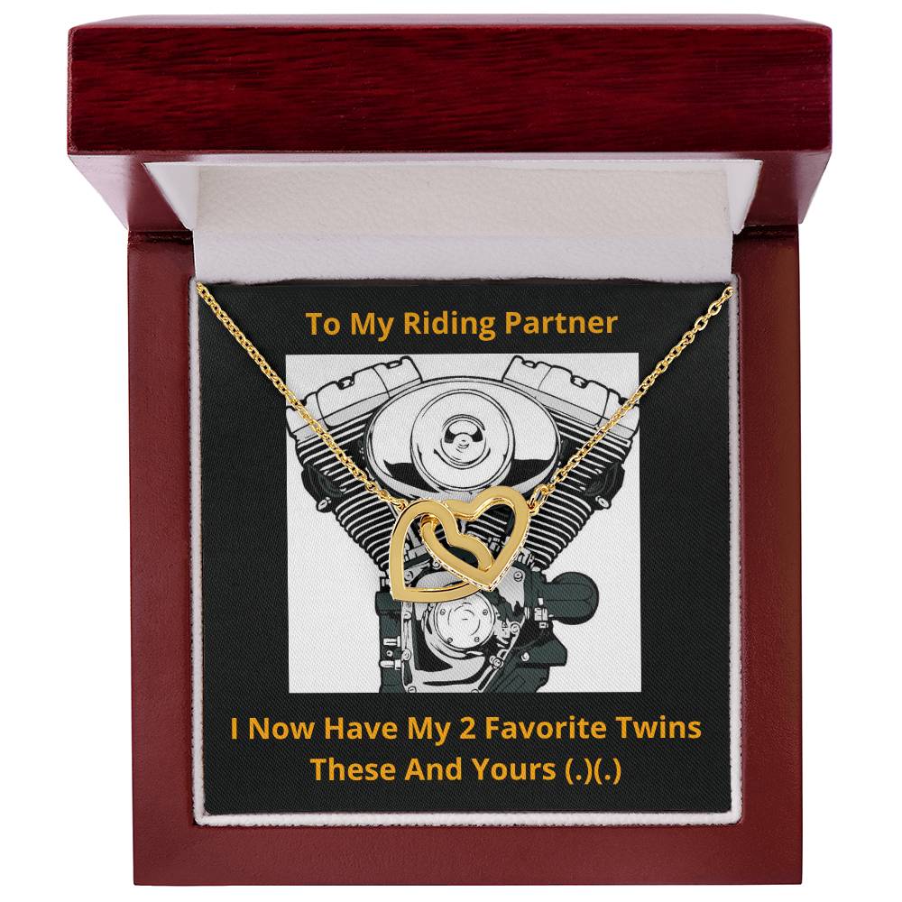My Riding Partner Interlocked Hearts Necklace Interlocking Hearts Necklace