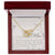 To My Unbiological Mom Interlocking Hearts Necklace Message Card