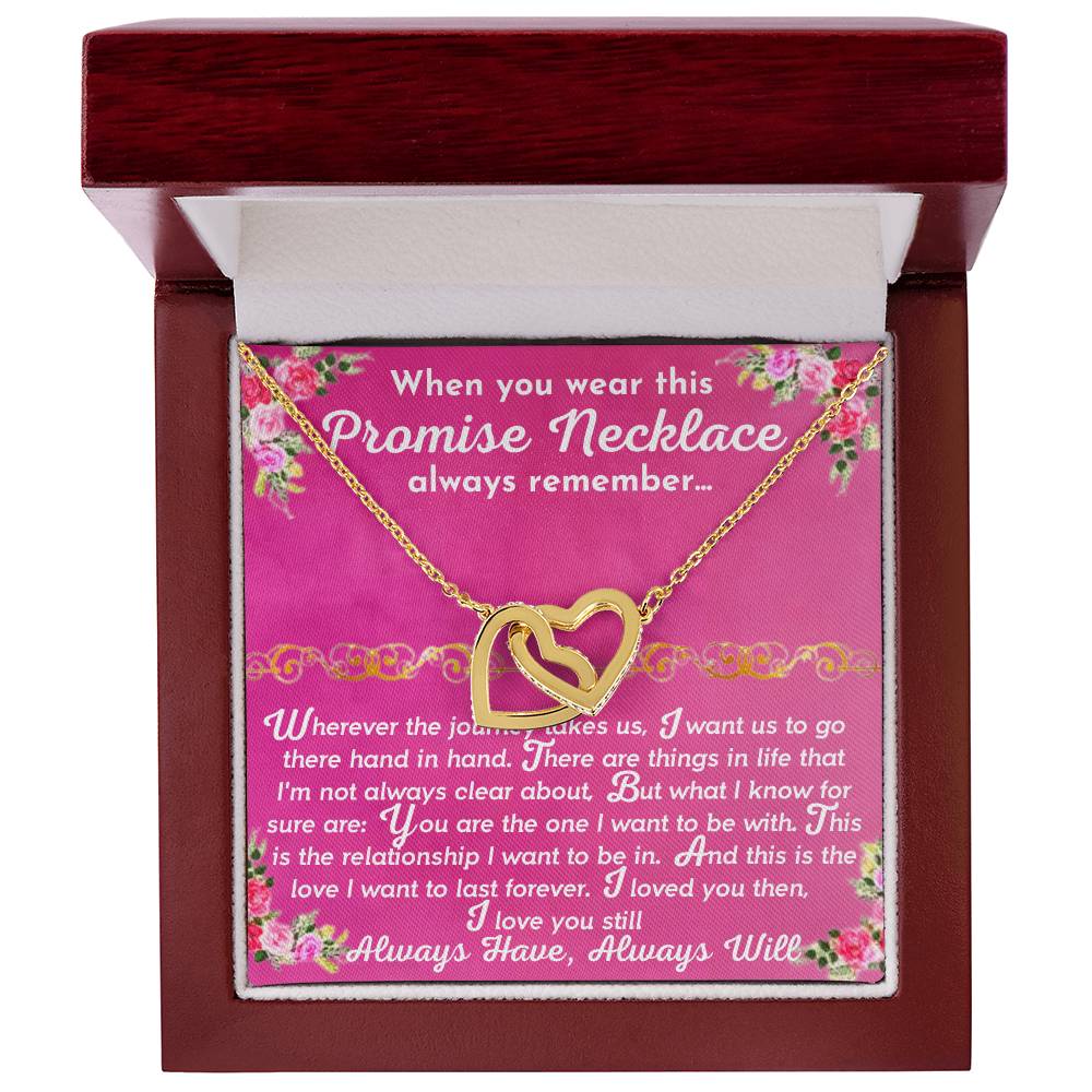 The Promise Necklace Interlocking Hearts Necklace
