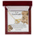 To My Granddaughter - This Old Lion Will Always Have Your Back Interlocking Hearts Necklace
