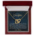 To My Daughter - Unique Heart Bonding Necklace Gift Set Interlocking Hearts Necklace