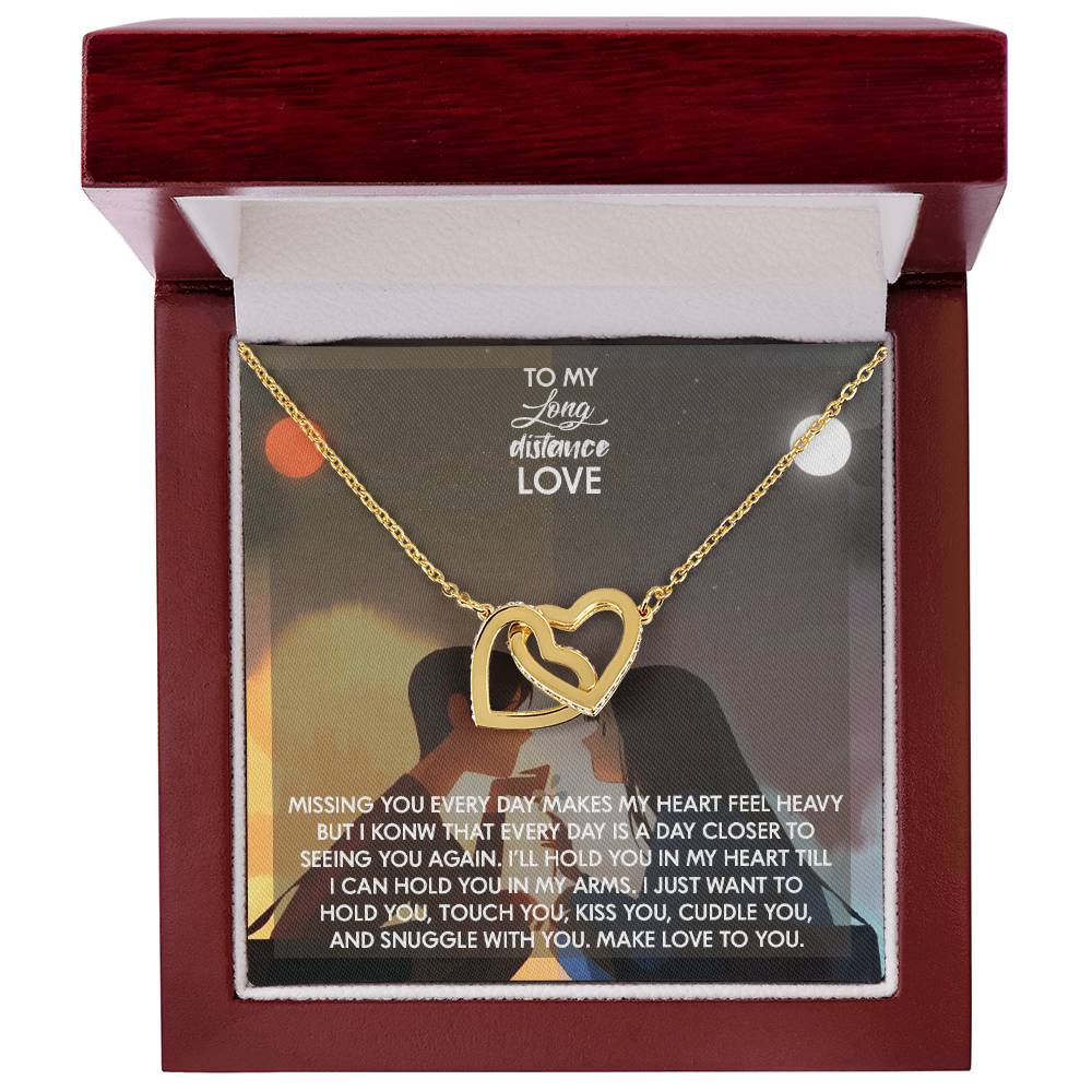 Interlocked Necklace For My Love Whom I Want To Hold Lifetime Interlocking Hearts Necklace