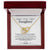 A Gift She Will Remember - To My Daughter - Two Hearts Necklace Interlocking Hearts Necklace