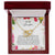To My Daughter I Close My Eyes For A Moment - Floral Interlocking Hearts Necklace