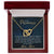 To My Daughter - Unique Heart Bonding Necklace Gift Set Interlocking Hearts Necklace