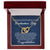 To My Daughter - Graduation Proud Interlocking Hearts Necklace
