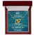 To My Wife Interlocking Hearts Necklace Message Card