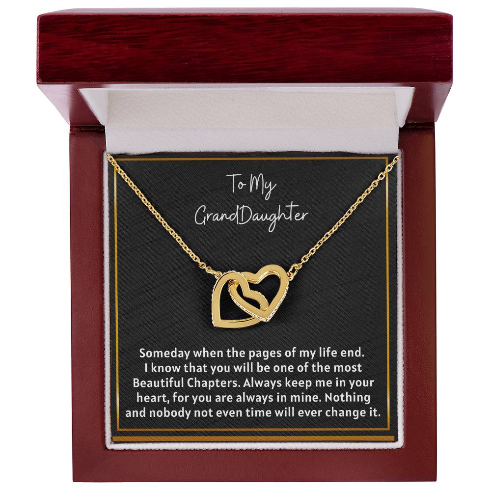 Grand Daughter - Inetrlocking Heart Interlocking Hearts Necklace