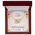 To My Daughter From Dad Interlocking Hearts Necklace