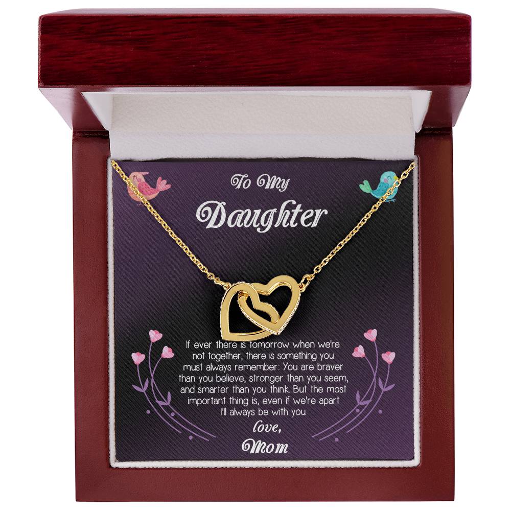 Gift For Daughter Interlocking Hearts Necklace