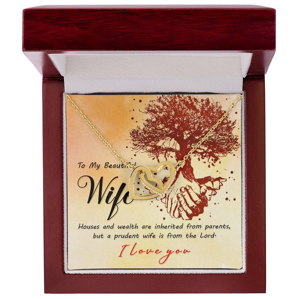 Romantic Gift For Wife - No One Loves You Like I Do V2 Anniversary Gift From Husband Valentine'S Day Present Interlocking Hearts Necklace