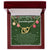 To My Granddaughter Interlocking Hearts Necklace Message Card